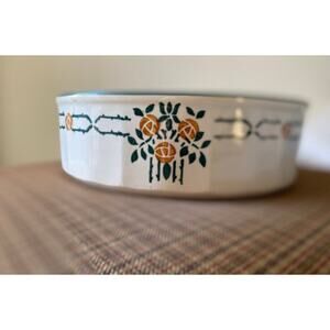 Vintage French casserole, salad bowl, fruit centerpiece bowl RARE Mid Century!